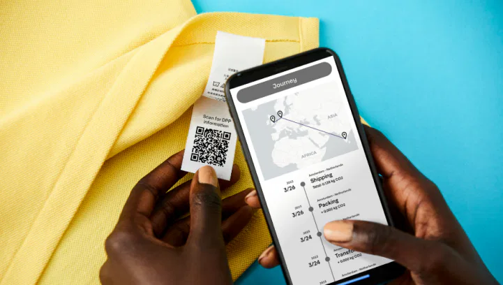 scannar digitalt produktpass qr-code